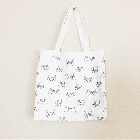 Sign Language Tote Bag - Picture 1 of 5